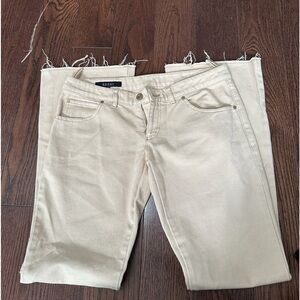 Beige Gucci jeans made in Italy